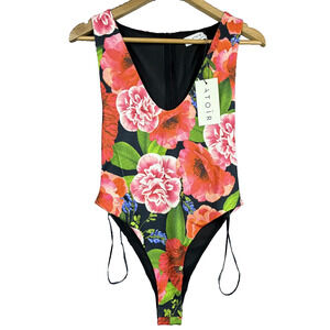 Atoir The Celeste Bodysuit Women 6 Pink Scarlet Rose Garden Girl Summery Goth